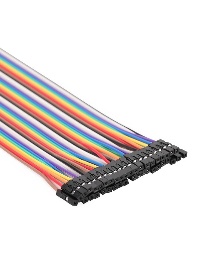 مجموعة أسلاك توصيل متعددة الألوان من دوبونت، 120 قطعة، بطول 20 سم، 40 دبوس ذكر إلى أنثى، 40 دبوس ذكر إلى ذكر، 40 دبوس أنثى إلى أنثى، متوافقة مع مشاريع أردوينو - Image 5